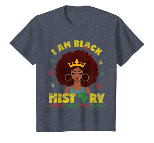 I am Black History Educated Black History Women Girls Gift T-Shirt-757392