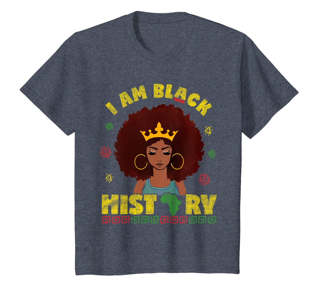 I am Black History Educated Black History Women Girls Gift T-Shirt-757392