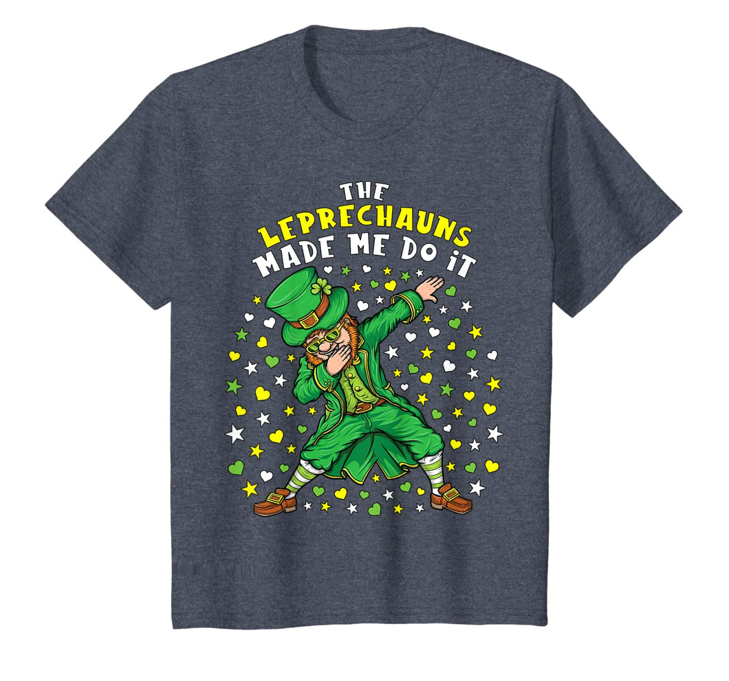 The Leprechauns Made Me Do It St Patrick's Day Leprechaun T-Shirt-556406