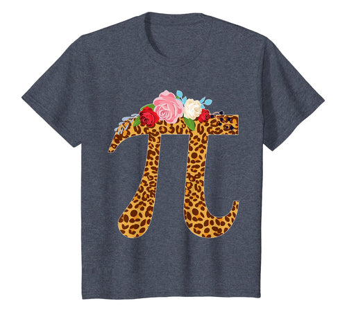 Pi Day Leopard Flower Costume Math Teacher 3.14 Gift T-Shirt-953279