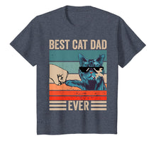 Load image into Gallery viewer, Vintage Best Cat Dad Ever Bump Fist father&#39;s day Gifts T-Shirt-339323
