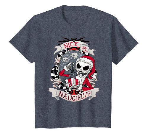 Nice or naughty Nightmare Before xmas scary gift T-Shirt