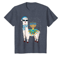 Load image into Gallery viewer, Menorah Hanukkah Llama T-Shirt Cute Alpaca Chanukah Gift-195473
