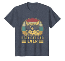 Load image into Gallery viewer, Vintage Best Cat Dad Ever Bump Fit T-Shirt-211274
