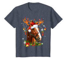 Load image into Gallery viewer, Horse Christmas Reindeer Lights Funny Horse Xmas Gift T-Shirt

