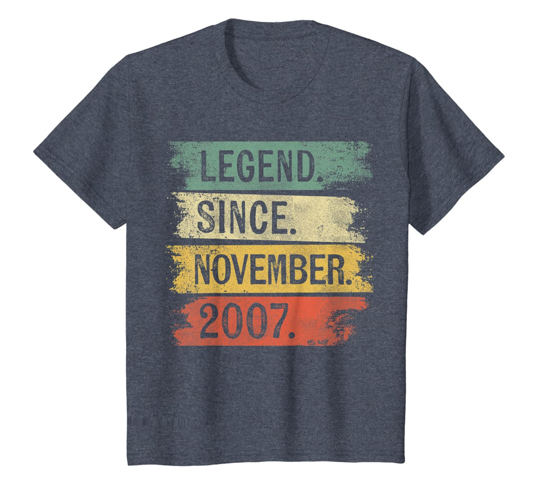 Legend Since November 2007 12 Year Old 12th Birthday Gifts T-Shirt