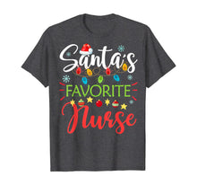 Load image into Gallery viewer, Santa&#39;s Favorite Nurse Xmas Light Santa Hat Christmas Gift T-Shirt
