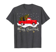 Load image into Gallery viewer, Red Truck Merry Christmas Tree Doberman Christmas T-Shirt
