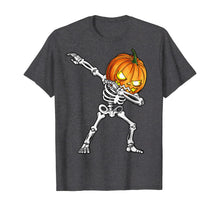 Load image into Gallery viewer, Dabbing Skeleton Pumpkin Halloween Men Dab Dance Costume T-Shirt
