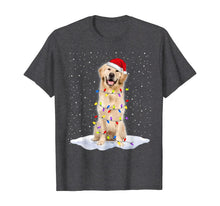 Load image into Gallery viewer, Golden retriever Santa Christmas Tree Lights Xmas Gifts T-Shirt
