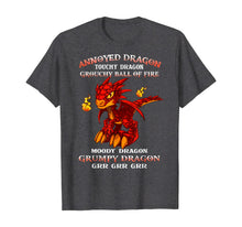 Load image into Gallery viewer, Annoyed Dragon Touchy Dragon Grouchy Ball Of Fire T-Shirt
