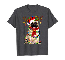 Load image into Gallery viewer, Funny Pug Dog Christmas Tee Reindeer Christmas Lights Pajama T-Shirt
