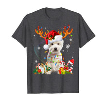 Load image into Gallery viewer, Westie Dog Christmas Reindeer Funny Xmas Gift T-Shirt
