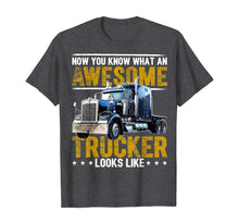 Load image into Gallery viewer, Awesome Trucker Big Rig Semi-Trailer Truck Driver Gift Men T-Shirt

