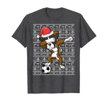 Load image into Gallery viewer, Soccer Ugly Christmas Dabbing Boxer Dog Santa Dab Gift T-Shirt
