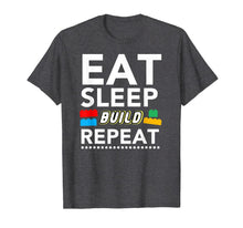 Load image into Gallery viewer, Eat Sleep Build Repeat Building Blocks Bricks Master Builder
