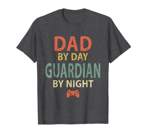 Mens Gamer Dad Shirt. Dad by Day Guardian By Night Gaming T-Shirt-88506