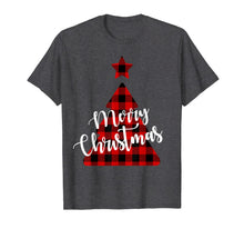 Load image into Gallery viewer, Christmas Tree Red Buffalo Plaid Merry Christmas Gift T-Shirt
