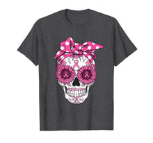 Load image into Gallery viewer, Pink Sugar Turban Skull Breast Cancer Awareness Gifts T-Shirt
