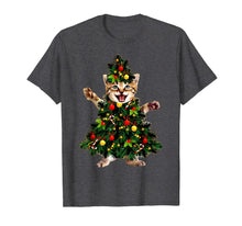 Load image into Gallery viewer, Santa Maine Coon Cat Christmas Tree Light Funny Xmas Cat T-Shirt
