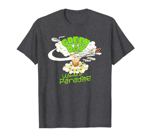 New Green day Tshirt welcome to paradise design gift