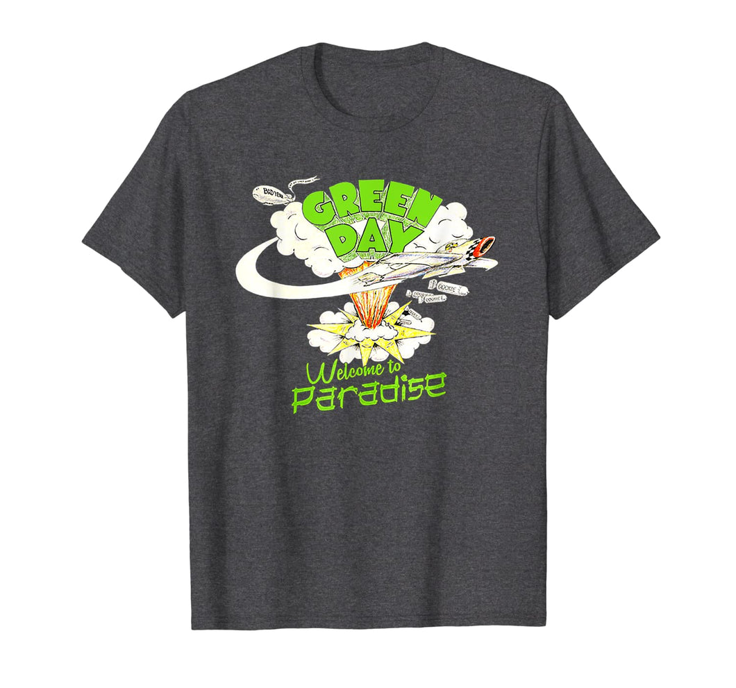 New Green day Tshirt welcome to paradise design gift