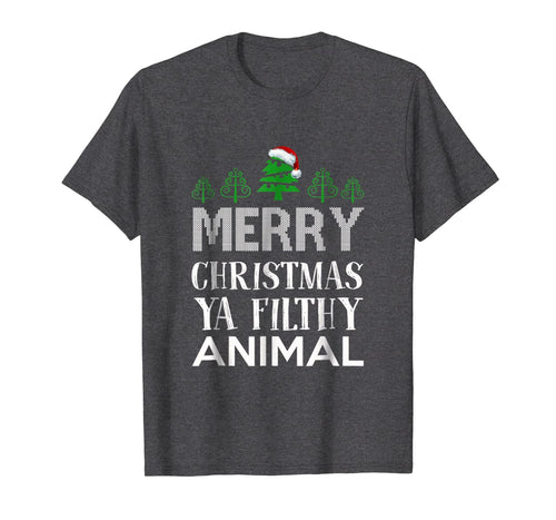 Filthy Animal Ya Merry Christmas Funny Ugly T-Shirt-290215