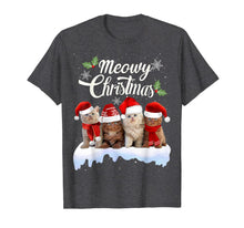 Load image into Gallery viewer, Meowy Christmas Tee Kitten Cat Kitty Xmas Cute Gift T-Shirt
