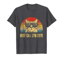 Load image into Gallery viewer, Mens Best Cat Dad Ever T-Shirt Funny Cat Dad Father Vintage Gift T-Shirt-118654
