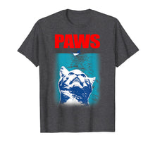 Load image into Gallery viewer, Funny Tee Paws Parody Tees for Cat Kitten Shark &amp; Cat Lovers T-Shirt
