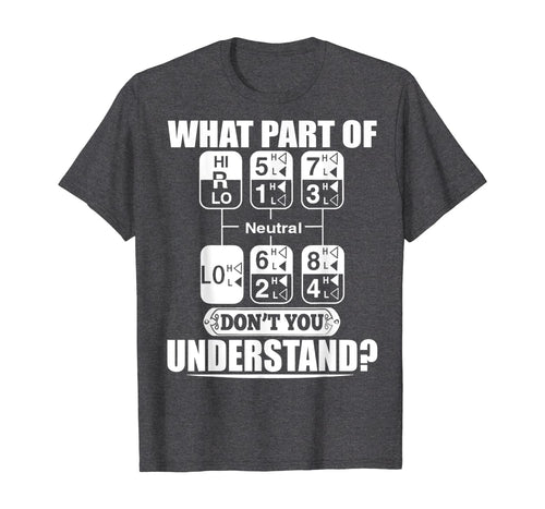 Funny Trucker T-Shirt Gearshift Truck Driver Gift-193422