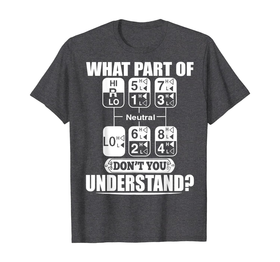 Funny Trucker T-Shirt Gearshift Truck Driver Gift-193422