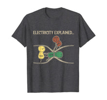 Load image into Gallery viewer, Electricity Explained Funny Ohm Volt Ampe Physics T-Shirt-99609
