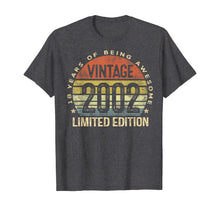 Load image into Gallery viewer, 18 Year Old Gifts Vintage 2002 Limited Edition 18th Birthday T-Shirt-65842
