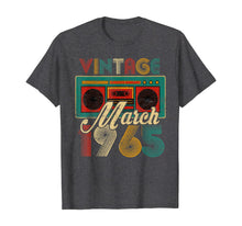 Load image into Gallery viewer, March 1965 Limited Edition Vintage Gifts 55th Birthday T-Shirt-407294
