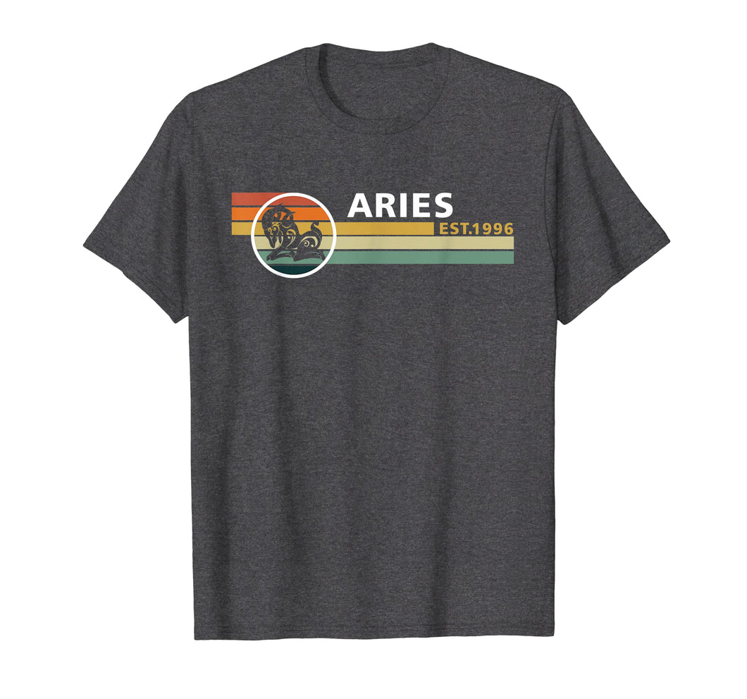 Aries Vintage Est 1996 Tshirt April 23rd Birthday Gifts