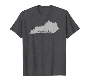 Kentucky Map Outline State Home Pride T-Shirt