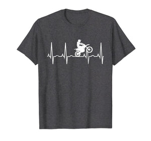 Dirt Bike Heartbeat Shirt - Best Shirt for Dirt Bike Riders