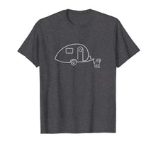 Load image into Gallery viewer, Dog Teardrop Travel Trailer T-shirt | Happy Camper Dog

