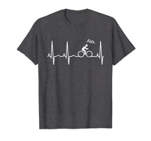 Load image into Gallery viewer, Mountain Bike Heartbeat Shirt - Best Mountain Biking T-Shirt
