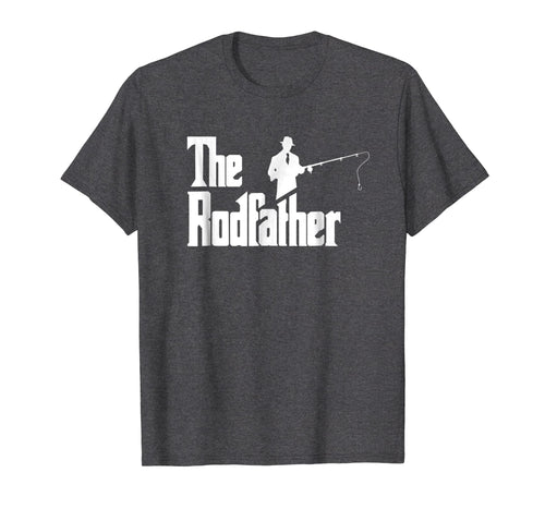 Mens Funny Fishing T-Shirt - The Rodfather, Fishing Gift For Men