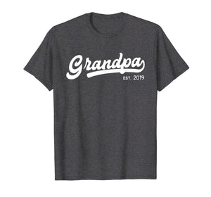 Grandpa Est 2019 New Grandpa Gift Father's Day T-Shirt