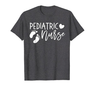 Pediatric Nurse PEDS Shirt Footprints Nursing Student PICU