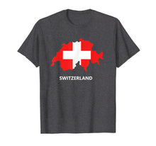 Load image into Gallery viewer, Switzerland Flag Map T-Shirt
