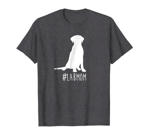 hashtag Lab Mom T-Shirt. Labrador Retriever Mom shirt.