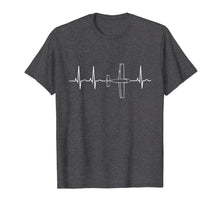 Load image into Gallery viewer, Airplane Pilot Shirt Pilot Heartbeat T-Shirt Flying Gift Tee

