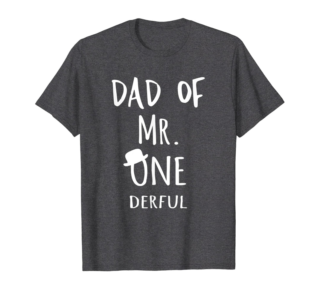 Mens Dad of MR. Onederful Wonderful Funny 1st birthday boy outfit