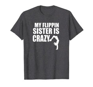 Brother Sister Gymnastics Tumbling Cute Gymnast Flip T-Shirt