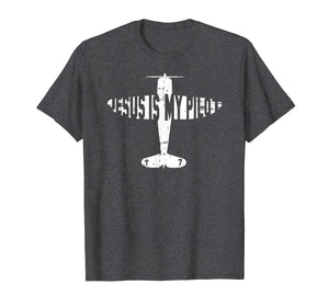 Jesus Is My Pilot - Christian Airplane T Shirt