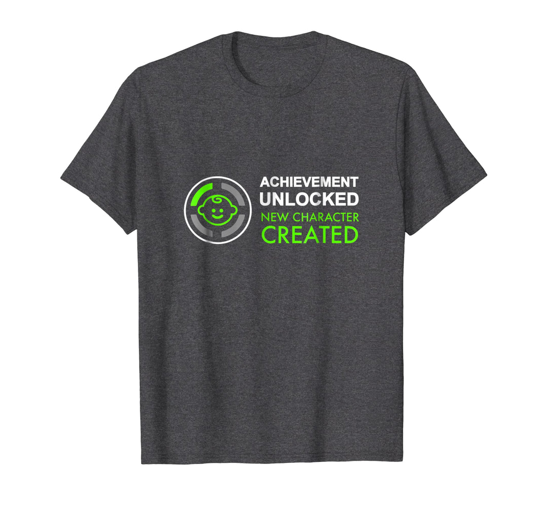 Mens 1st Fathers Day Gifts, Achievement Unlocked Fatherhood Shirt